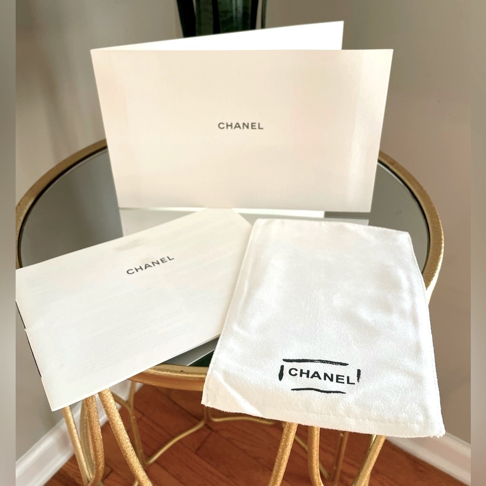 Authentic Chanel booklet and handbag cloth